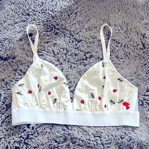 Parade Poplin Triangle Bralette Size S - Picture 6 of 11